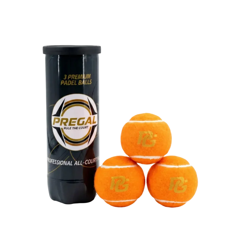 Bote de 3 pelotas de pádel Naranja